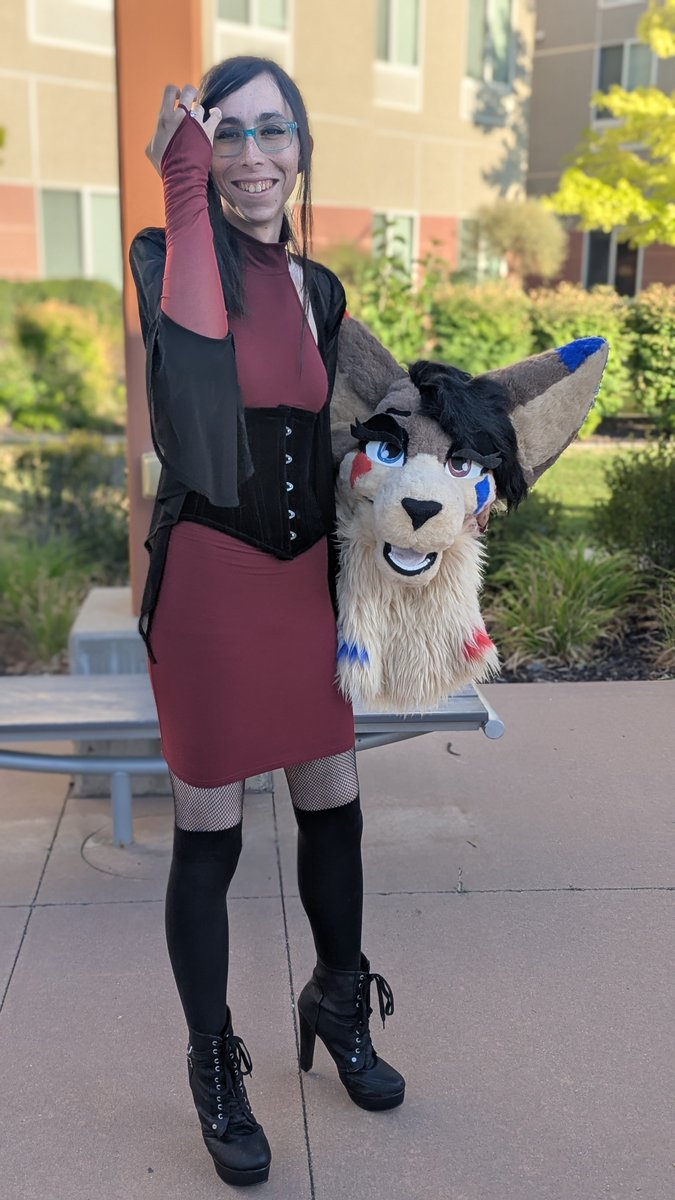 ShakeyLeggyFen's tweet photo. #AWU2026 has been a blast so far!! Here's my Alpha Dinner fit photoshoot!
She/Her pronouns only, no exceptions!
#furry #furryconvention #AWU #fursuit #dress https://t.co/NSPCPYqkmW