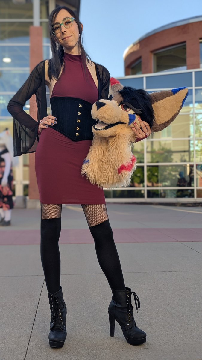 ShakeyLeggyFen's tweet photo. #AWU2026 has been a blast so far!! Here's my Alpha Dinner fit photoshoot!
She/Her pronouns only, no exceptions!
#furry #furryconvention #AWU #fursuit #dress https://t.co/NSPCPYqkmW