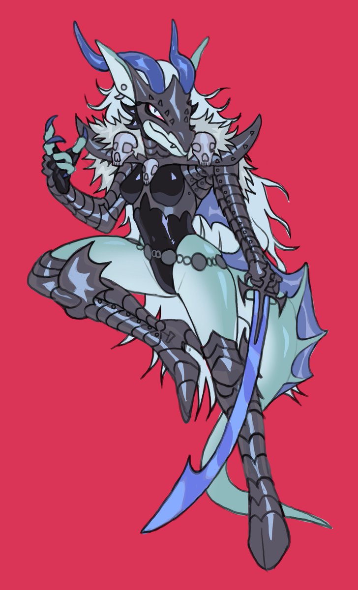 PelziDragon's tweet photo. A beautifully wicked wyvernid for my sticker club in August :) https://t.co/zWq3QmxuMB