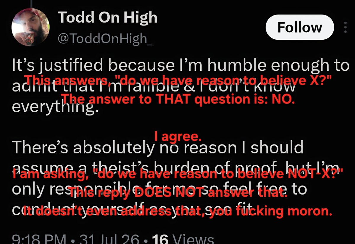 KevinBergerJN's tweet photo. @ToddOnHigh_ @iamAtheistGirl Fucking dumbass. https://t.co/bXSgSMmjVa