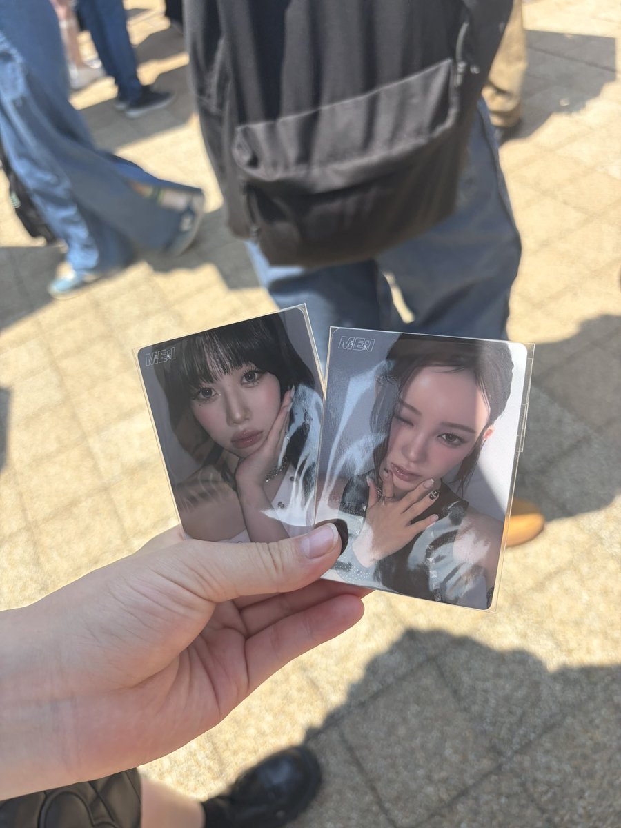 10rhkll's tweet photo. ME:I WAY ミーアイ アリツア トレカ 交換

【譲】 
CD特典 櫻井美羽・高見文寧

【求】 
同種 海老原鼓・山本すず

有明1日目手渡し。お気軽にお声がけください！

#ME_I交換   #ME_I_交換 https://t.co/7fG4kmcBAp