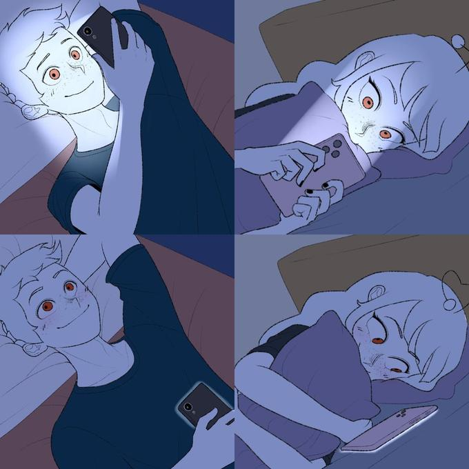 LostMemeArchive's tweet photo. Couple Texting in Bed (2021) https://t.co/Z0bseu7o2c