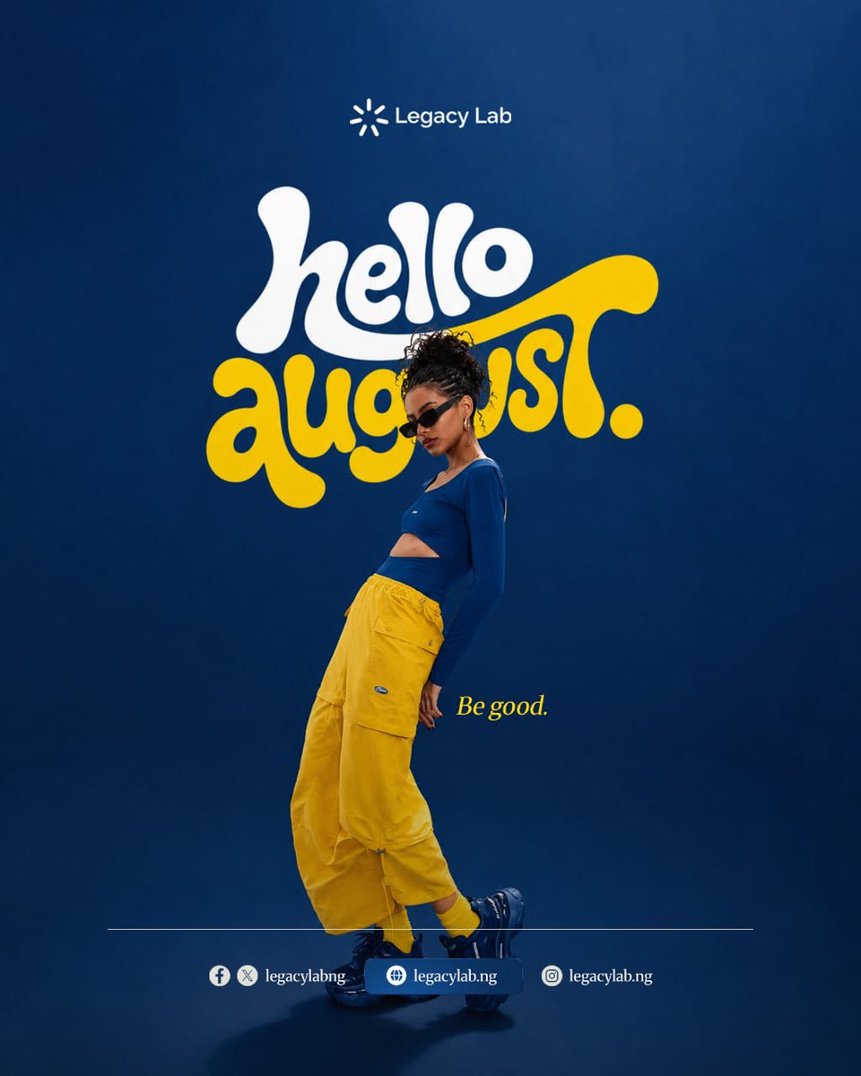 legacylabng's tweet photo. New month. New goals. New opportunities.
Show up, stay curious, and keep building your future. This could be your breakthrough month.
What's one goal you're committed to achieving this August? 

#HelloAugust #LegacyLab #KeepBuilding #Growth #Tech https://t.co/1DK0tYWeS2