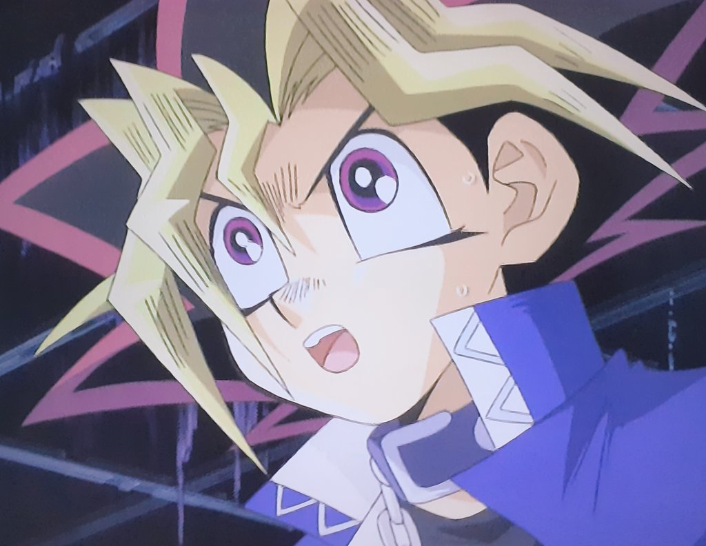 PJBakurafan1's tweet photo. I'm not afraid of you! Next time show me your face, you coward!
#yugioh #anime #yugimoto https://t.co/6RfzKoMjOs