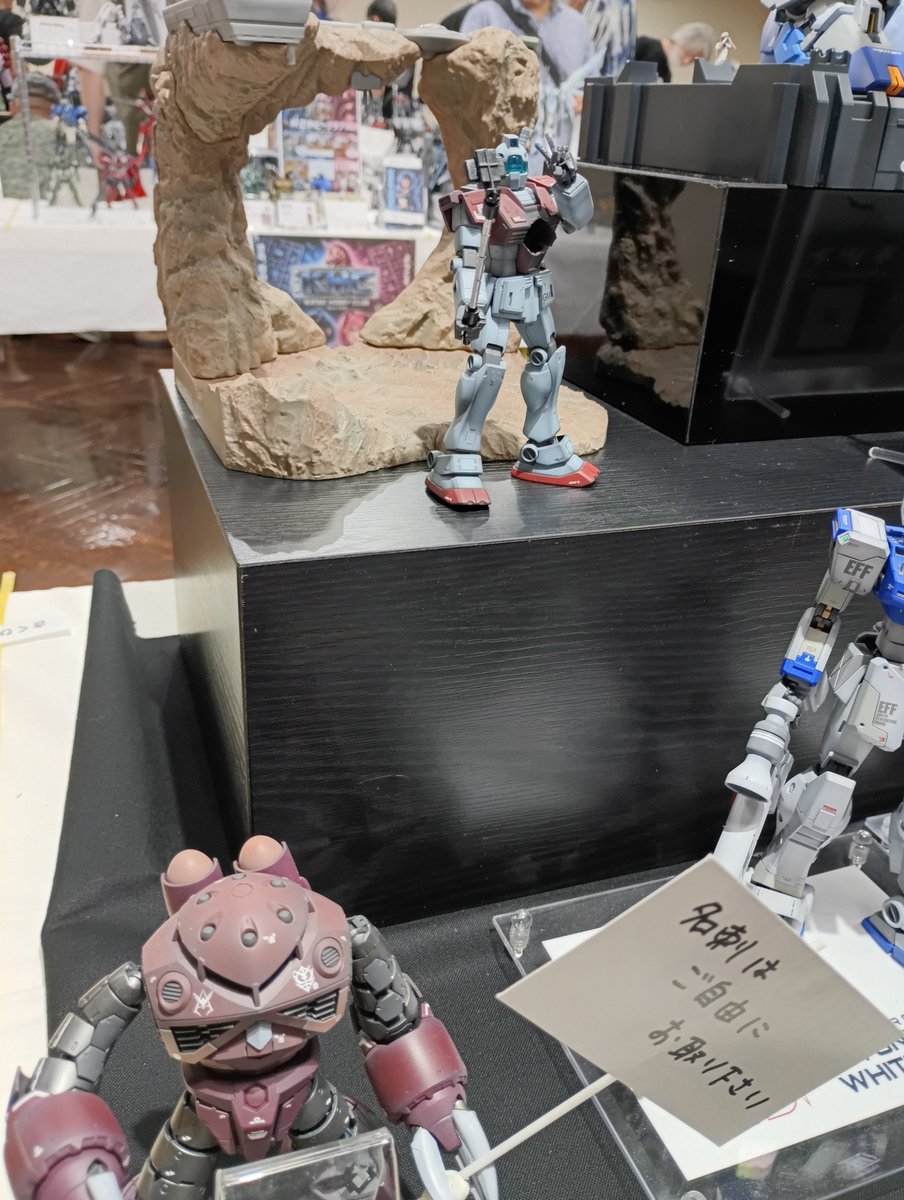 the_k3's tweet photo. #よかも7
福岡は灼熱☀️の中
プラモ展示会「よかも」行ってまいりました😌

イツキさん
大型PGνガンダムを美麗な装飾イツキブルー💙
個人的に好きなコアファイターに、セルフィージム🤳も観れて嬉しかったです✨👍 https://t.co/JPVoCIBB7p