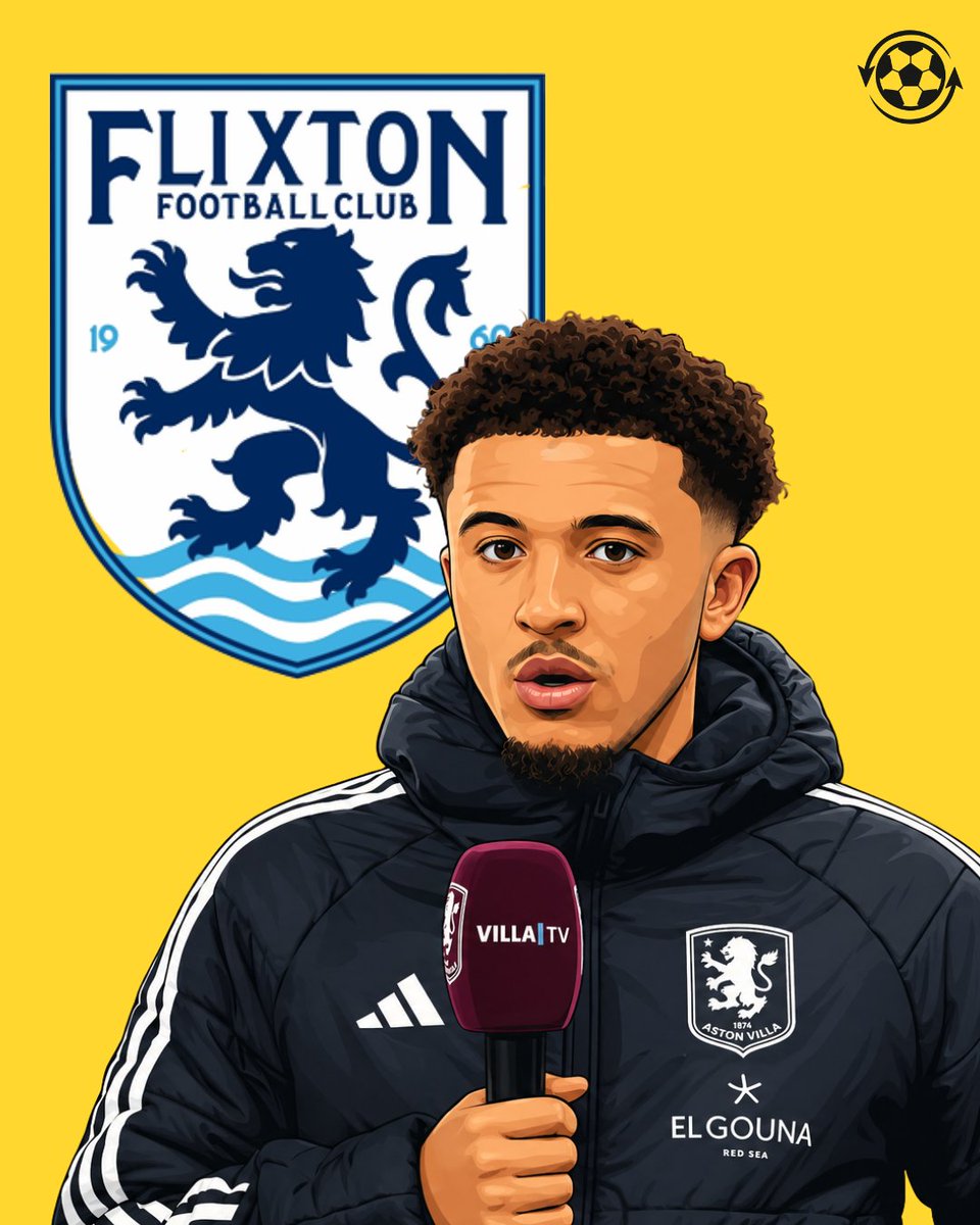 DeadlineDayLive's tweet photo. 🚨 Jadon Sancho is training at Flixton FC's facilities after being released by Manchester United.

Flixton FC are in the 10th tier of English football. 🤯🏴󠁧󠁢󠁥󠁮󠁧󠁿

Sancho's fall-off needs to be studied carefully. 📚

(Source: Sun Sport) https://t.co/JXmdgkkcnG