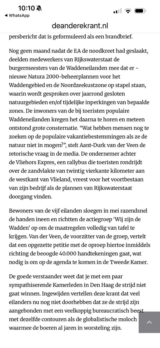 richardtkiewiet's tweet photo. Help ons tegen onzinnige theoretische regels Natura 2000.

Waddenbewoners worden van hun eeuwenoude gronden verdreven waar ze altijd op hebben gepast.

Natuur beschermen is o.a. geen giflozingen en gas en zoutwinning toelaten maar geen eeuwenoude bewoners wegsturen. https://t.co/eeG5ZGsUXC