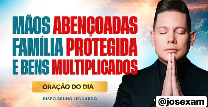 josexam's tweet photo. 🙏 Na minha vida Deus me dará, Mãos abençoadas. Família protegida e Benções multiplicadas.
https://t.co/MrqqiFAixa
#eujatedissequeteamohoje #oraçãododia #Deusnocomando #Deuséfiel #confie https://t.co/UX6SwPbuU6
