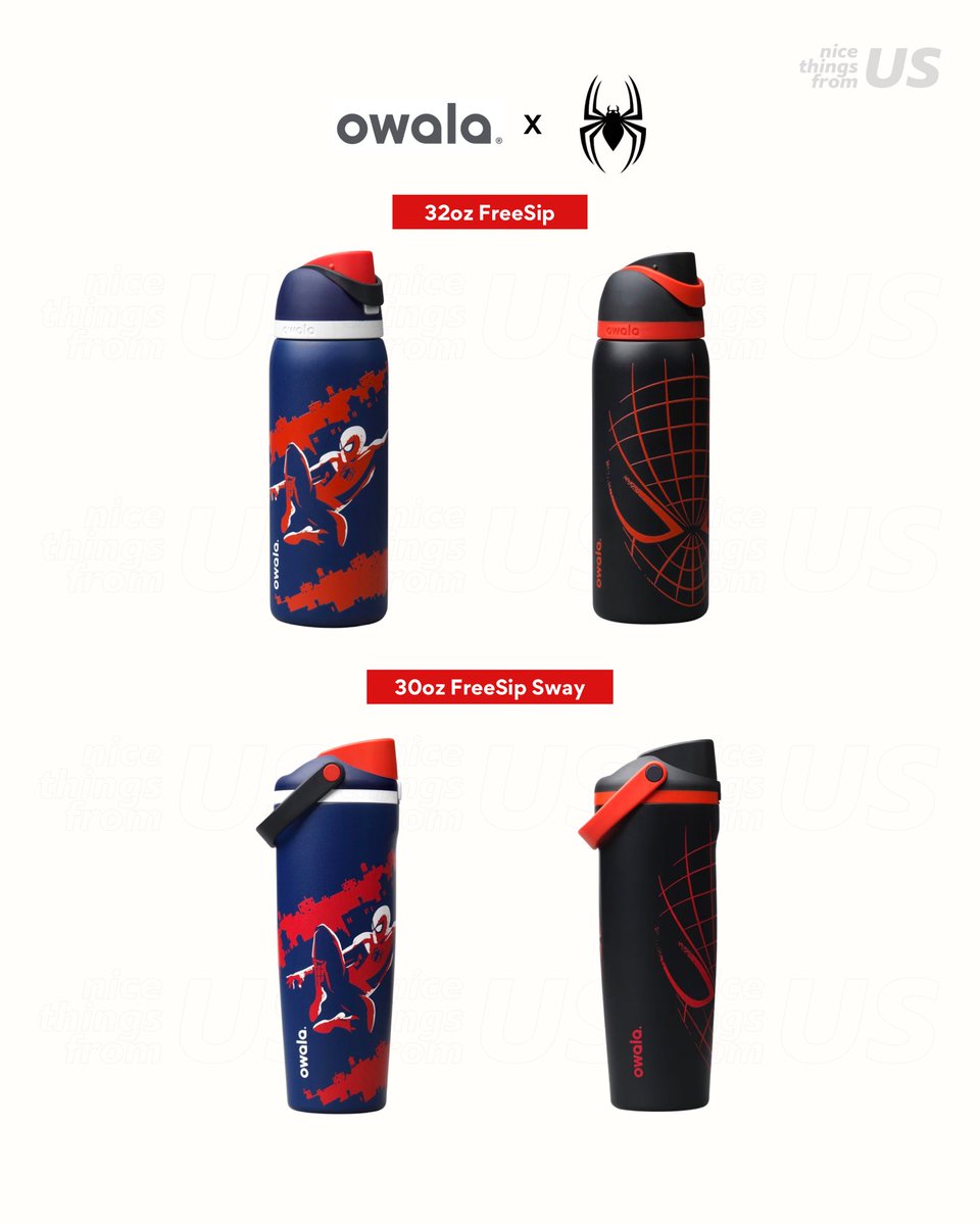nthingsfromUS's tweet photo. NEW✨ ใหม่ล่าสุด

Owala x Spider-Man 🕷️🕸️ คอลแลปพิเศษ ใหม่ล่าสุด

📌 เป็น Limited Edition นะคะ หมดแล้วหมดเลยค่ะ

☆ 32oz FreeSip
☆ 30oz FreeSip Sway

2,590.- รวมส่ง (มัดจำ 1300)
✈️ รอสินค้า 3-4 weeks

#owalathailand #พรีowala #แก้วowala #พรีเมกา #พรีออเดอร์เมกา #พรีออเดอร์usa https://t.co/XogQ6zX07H