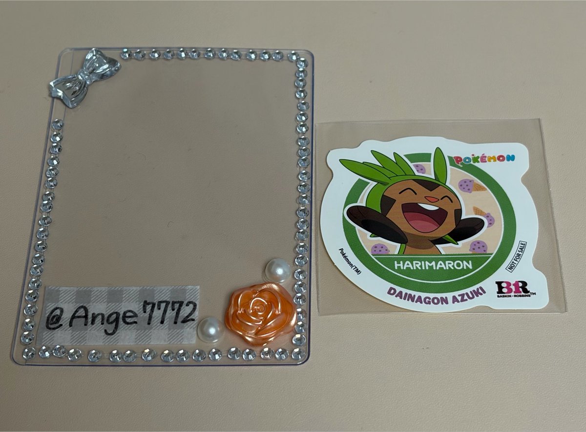 Ange7772's tweet photo. ポケモン サーティワン 31ポケ夏 特典 ステッカー  ポケモンダブルカップ 交換

【譲】ハリマロン

【求】ミジュマル

📮郵送希望
気軽にお声かけください☻ https://t.co/zQ5sRIcpJz