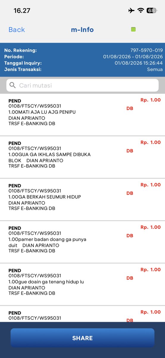 modenabuterfly's tweet photo. gw rela kayak gini yg penting bisa ngata ngatain dia, makasi fitur 1 rupiahnya https://t.co/hBVfyXOT5a