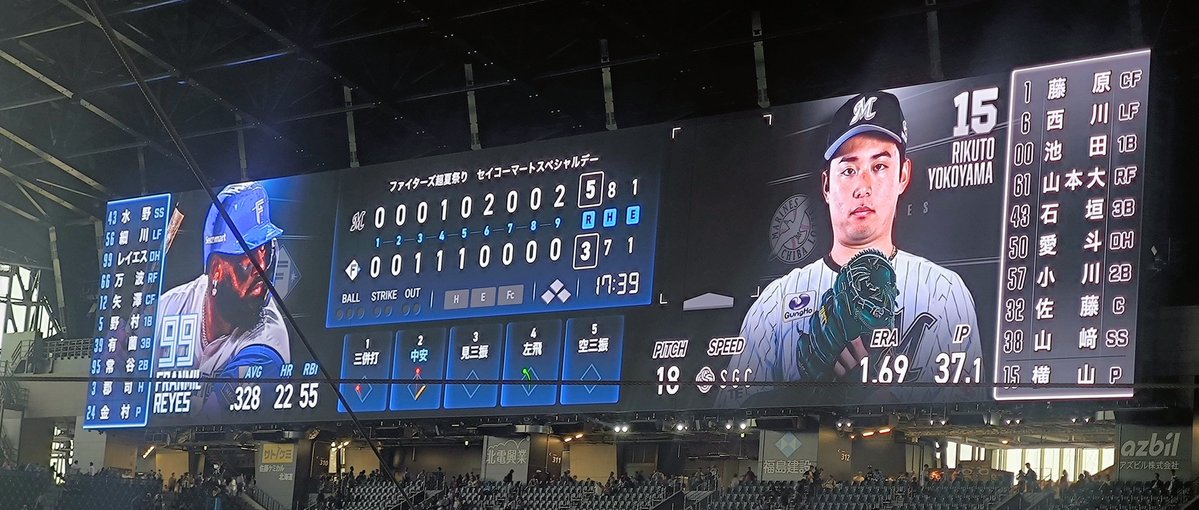 Gakky_43's tweet photo. まりほー✨
としくんサイコー🙌
エスコンで勝てたね👍 https://t.co/n4oAWmAshx