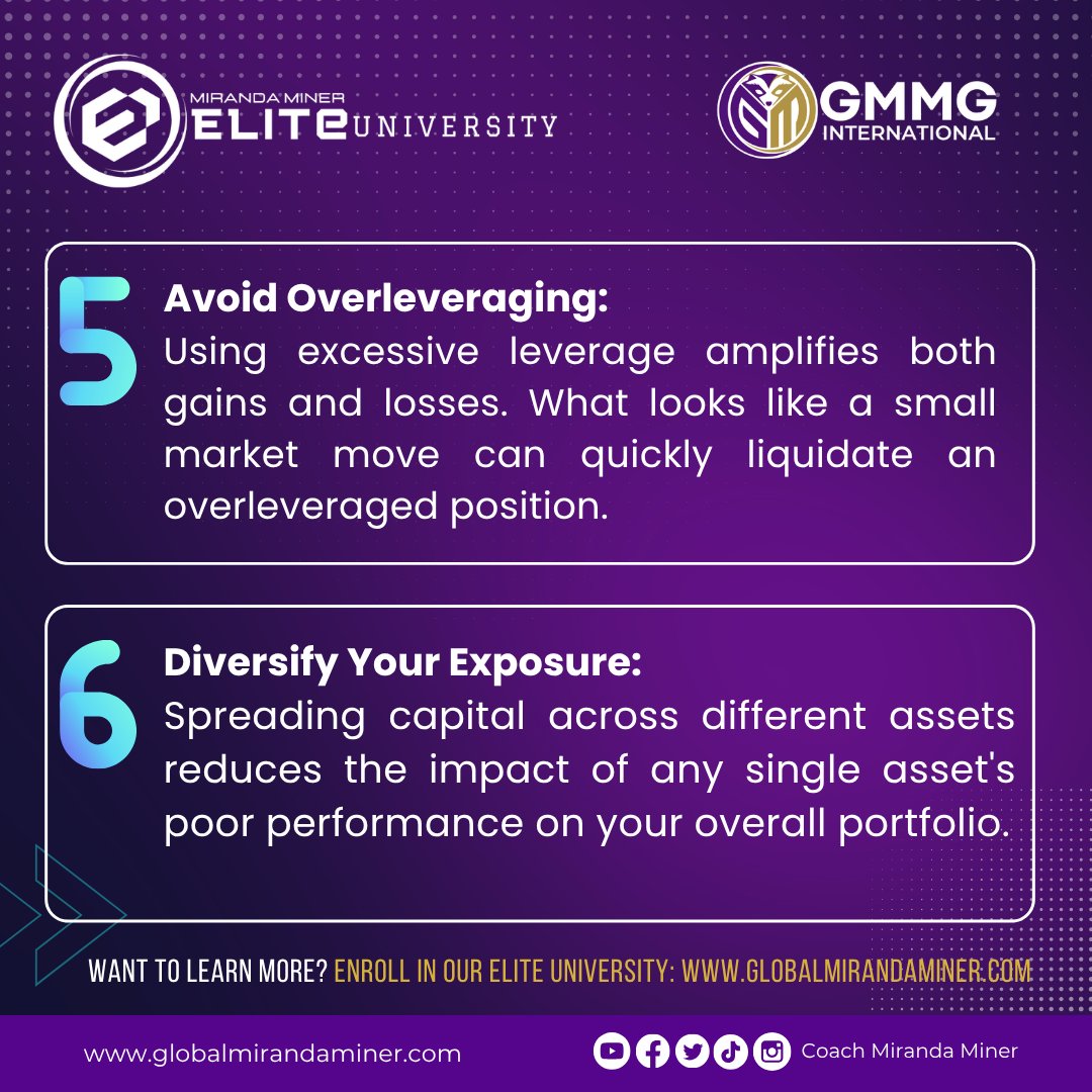 gmmg_official's tweet photo. π Most traders don't lose because of a bad coin pick. They lose because they never protected their capital.
Swipe to learn the 6 risk management rules every trader needs.
π Save this for your next trade.
#GMMG #CryptoPH #CryptoTrading101 #RiskManagement https://t.co/DIhuFtQelz