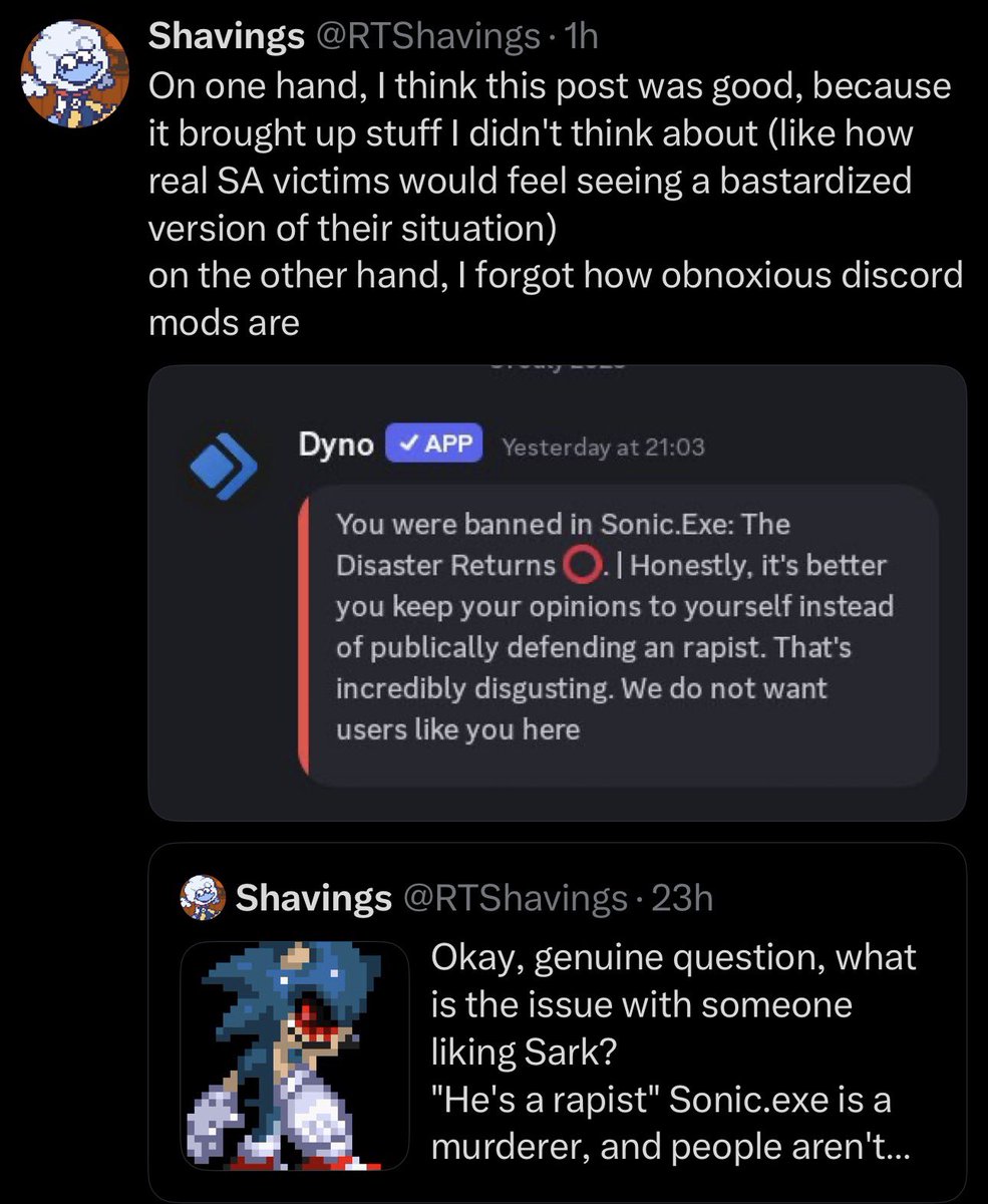 EnosArchive0's tweet photo. really should’ve thought about that BEFORE tweeting everything in relation to sark. https://t.co/npBQXVbxSL