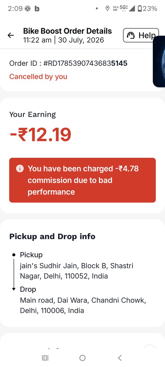 MakeDelhiGreat's tweet photo. Arbitrary deductions by @rapidoapp on Captains! Charging financial penalties for cancelling rides despite calling us "Independent Partners" &amp; not employees. You can't enforce employee rules while denying employee benefits! @MOHUA_India @Nitin_Gadkari @LabourMinistry #Rapido https://t.co/mXHUQrzDX6