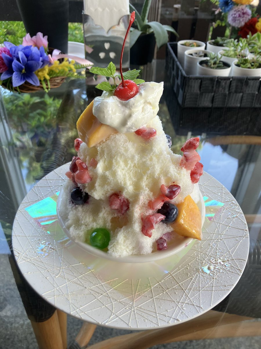 scarlet1710's tweet photo. とても美味しいかき氷でした https://t.co/mFk2Ynv03N