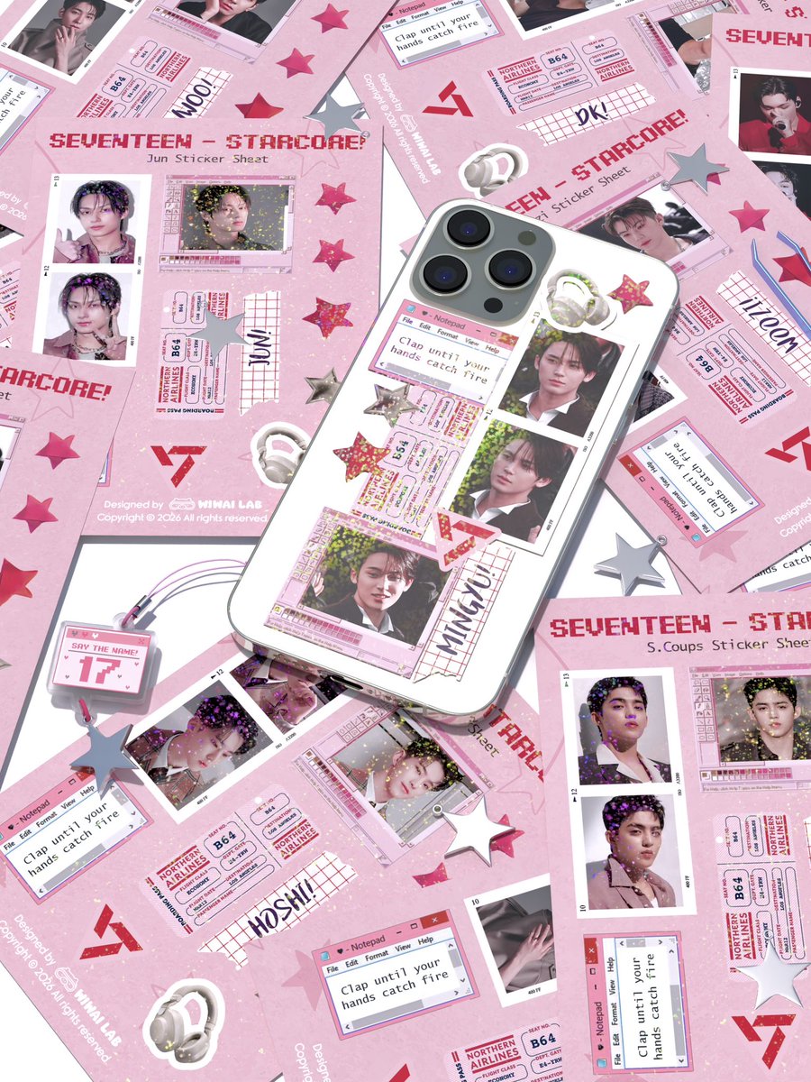 wiwailab's tweet photo. CARATS GATHER UP!
“STARLIGHT🩵⭐️” and “STARCORE🩷⭐️” Sticker Case Deco Kit by @wiwailab is finally available for SEVENTEEN version!

GO CHECK OUT HERE ⤵️
🔗 https://t.co/1TXv6tmWIL 
🔗 https://t.co/QNbrw8cCRJ
 or click link in bio!

𝙎𝙩𝙖𝙮 𝙁𝙖𝙗 𝙬𝙞𝙩𝙝 𝙒𝙞𝙬𝙖𝙞 𝙇𝙖𝙗! 🐷 https://t.co/ykZZFWHugb