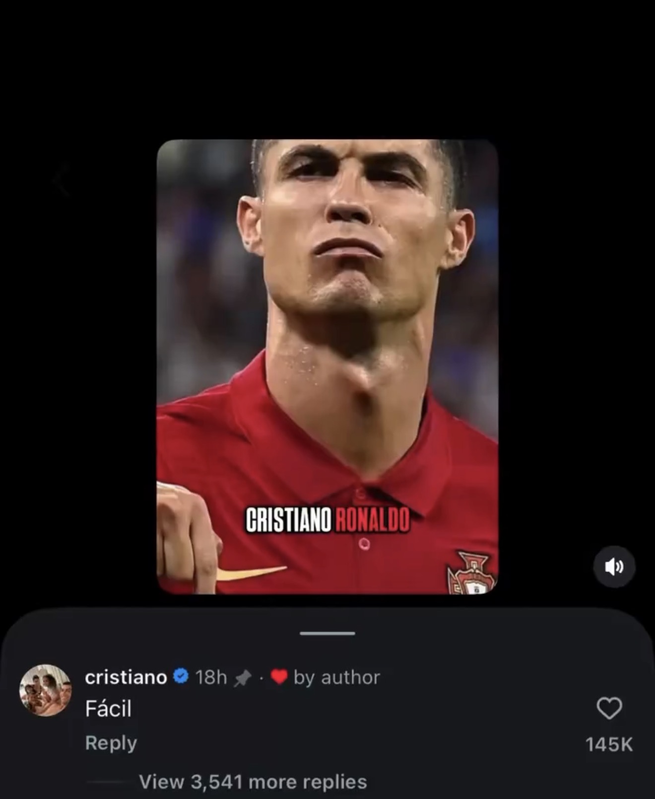 Cristiano Ronaldo Reacts to Being Named Most Famous Athlete Ever