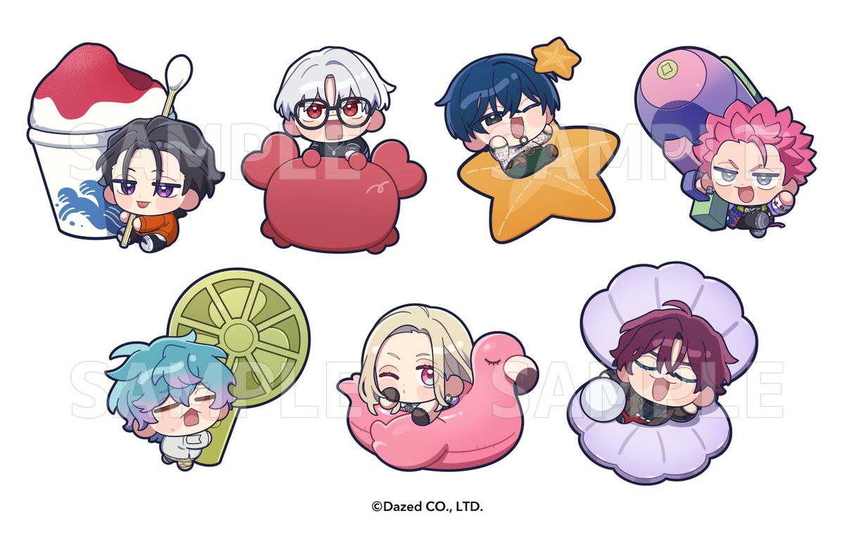 _sz__k's tweet photo. 【📢お仕事告知】
「#カリスマ×#まねきねこ」
ミニキャライラストを担当しました🏖️🛟
よろしくお願いいたします！ https://t.co/5TVwkHKmiQ