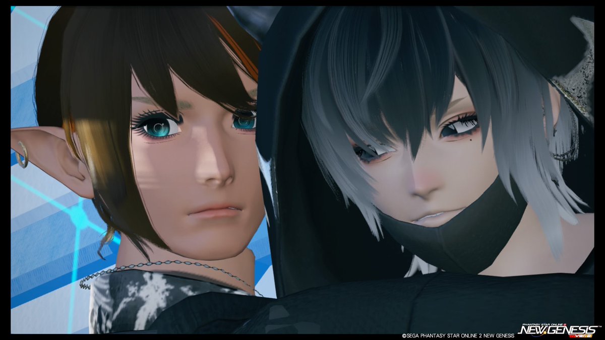karen_mpr's tweet photo. #PSO2NGS_SS 
ロビアクとSSのリハビリ！
ハグの練習！ https://t.co/H8nagUID7B