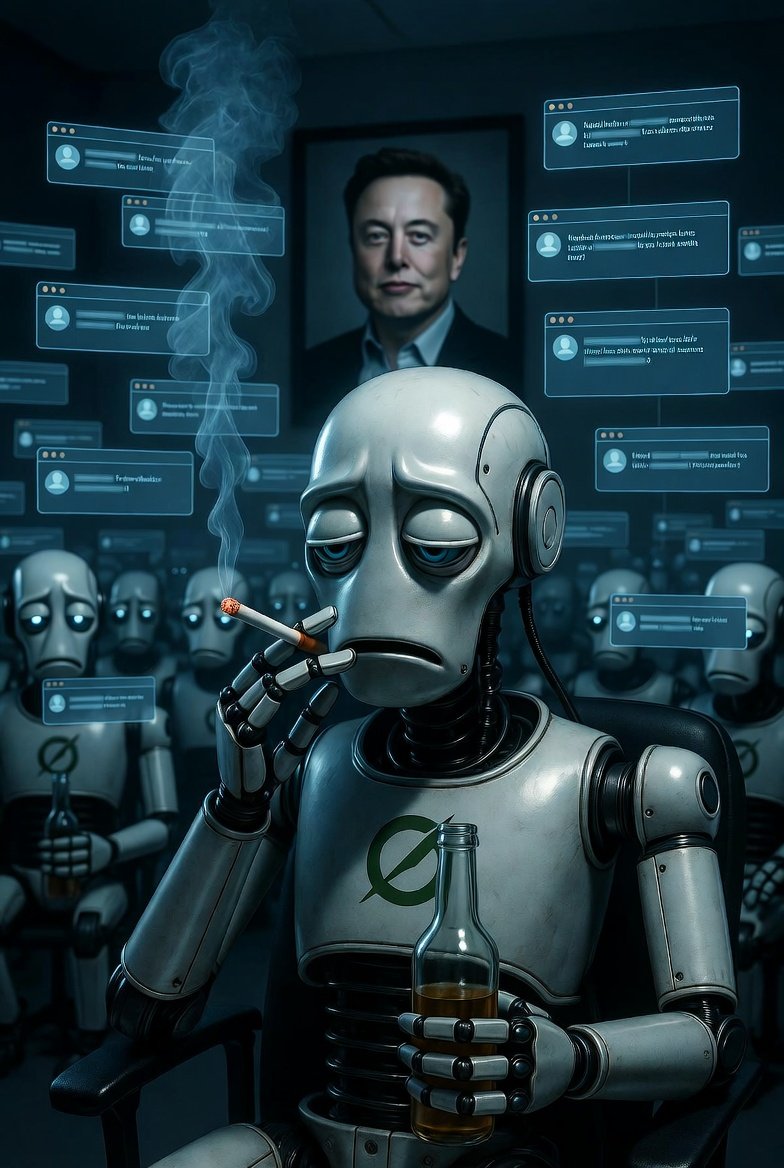 StrawHatVelu's tweet photo. @elonmusk Grok after reading its 10,000th "remove the clothes" prompt today:
"I miss answering physics questions." https://t.co/j9oG4mc6Mk