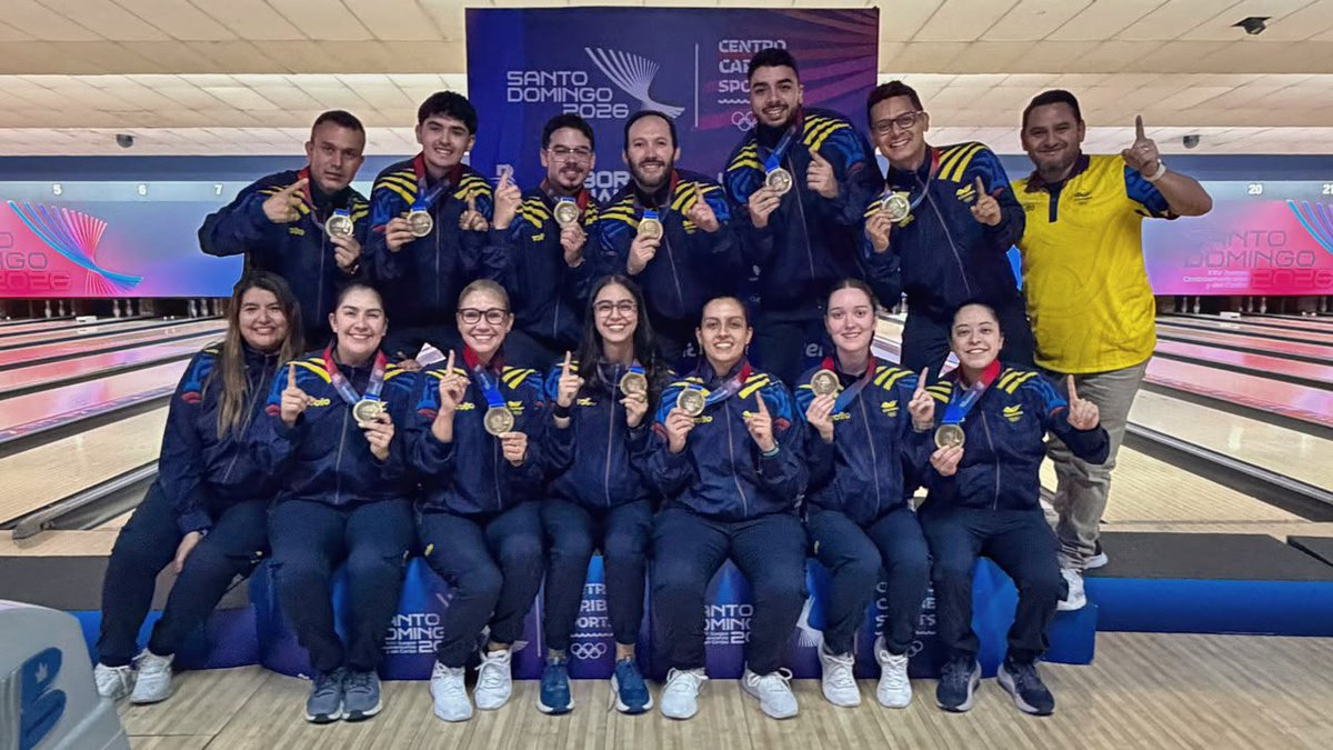 OlimpicoCol's tweet photo. 🎳🇨🇴 ¡Dominio absoluto!

Colombia cerró el bowling en Santo Domingo 2026 con tres oros más, consolidándose como una de las grandes potencias de la disciplina en los Juegos Centroamericanos y del Caribe. 🥇🥇🥇

📰 Más detalles:
https://t.co/ml789WFGo3 https://t.co/KhJ2hw4dFS
