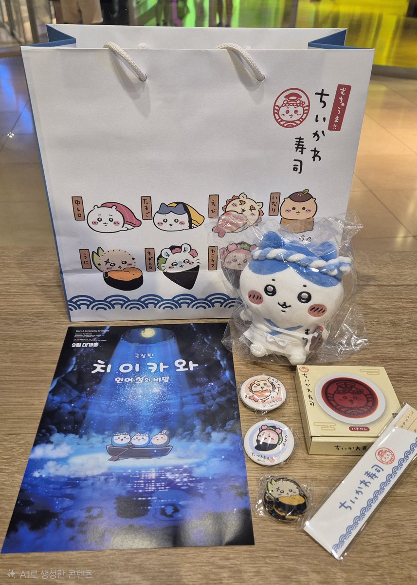 we2d_5_01's tweet photo. 결제하고나면 무려 치이카와 인어섬 영화 포스터 줌😮. . .(싸구려 재질이지만) 오늘의 토벌 목록💸 https://t.co/EkJpeaHHN4