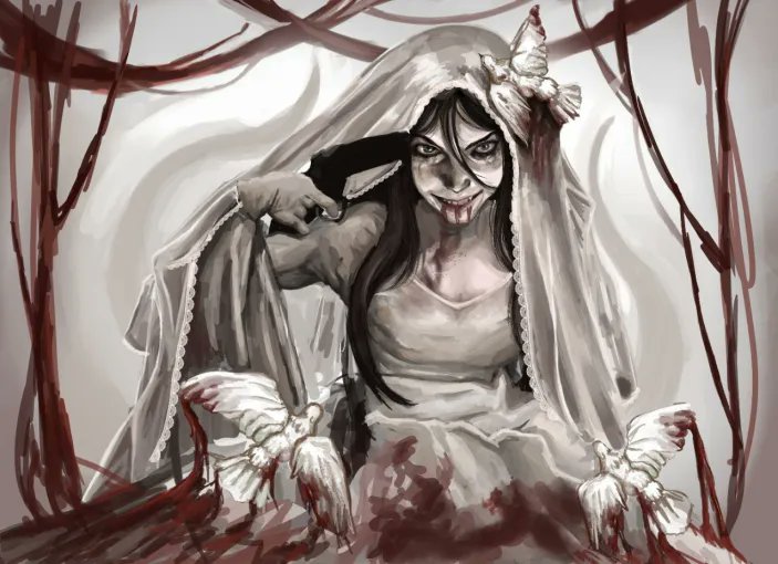_Ktswulf_'s tweet photo. Till death do us part… or perhaps, a little sooner🩸💍

#illustration #illustrator #illust #illustrations #art #artist #artdraw #draw #drawing #artwork #character #digitalart #digitaldrawing #digitalsketch #paint #painting https://t.co/8QE6XwHqP0