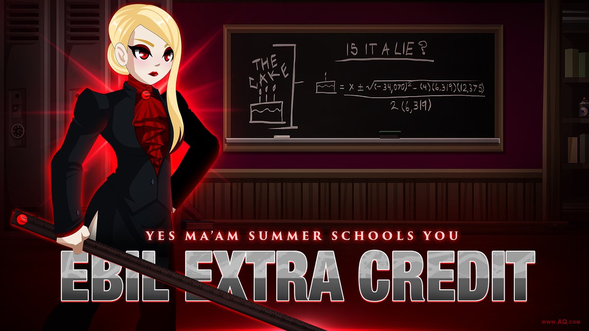 Alina_AE's tweet photo. Yes Ma'am is EbilCorp's extra-judgemental EXECUTE-ive secretary. For unknown-but-100% suspicious reasons, she's moonlighting as a teacher this weekend.
Unfortunately for you, her records show YOU never finished school.
You need to be tested.
Do NOT fail the final exam.
https://t.co/irbgpTxn5O