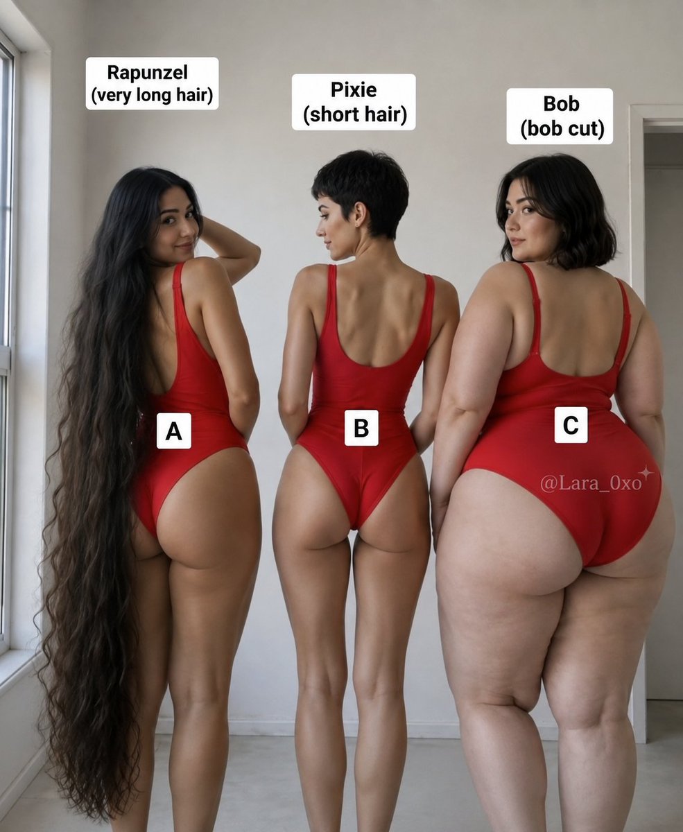 Lara_0xo's tweet photo. Be honest... Which hairstyle looks the best? A, B or C? https://t.co/Ve6OPlZAYb