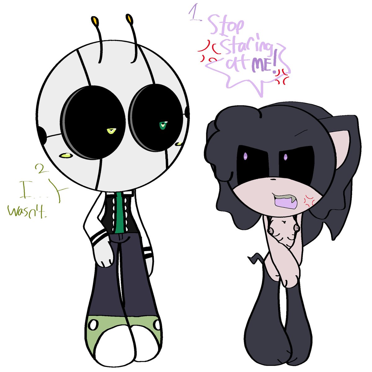 Miko_Chan_EXE's tweet photo. Ink Stalk: STOP STARING AT ME! 💢💥
Bug: I... wasn't.

Ink Stalk and Bug by @Snoopierkid

#SNOOPIERKID_FANART #GAYSHIP #SHIPPING #EXECOMMUNITY #ART #NSFW #RULE34 #R34 #PROSHIP #EXEJAM_ART https://t.co/8RIUirhwUp