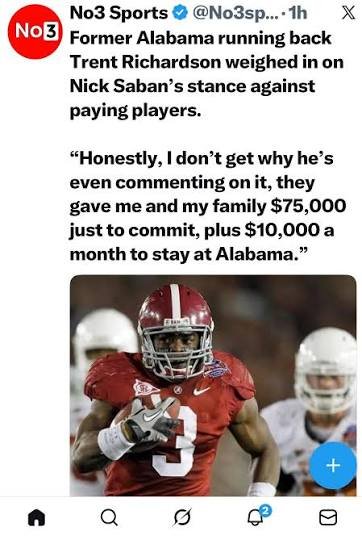 RobHurstqt's tweet photo. @bigbamabur27351 @HoosierChairman Lmao no sport wasn't even when bama and other teams were illegally paying players dumbass. Proof is all there you just don't want to admit it because you know you cheated https://t.co/zakMpgpcwX