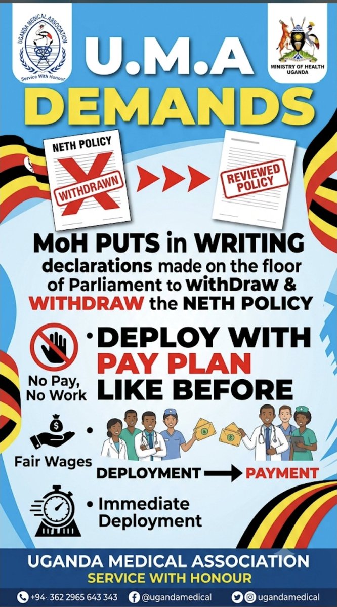 RubabindaJr's tweet photo. Thank you Hons.  @CHRISBARYOMUNS1, @DrAyumeCharles &amp; Director  @DKyabayinze for meeting interns, this is what we've been waiting for.

Kindly PUT in WRITING declarations made on the floor of Parliament to WITHDRAW &amp; REVIEW the NETH POLICY.

DEPLOY WITH PAY PLAN LIKE BEFORE. https://t.co/2kVNQB2sq2