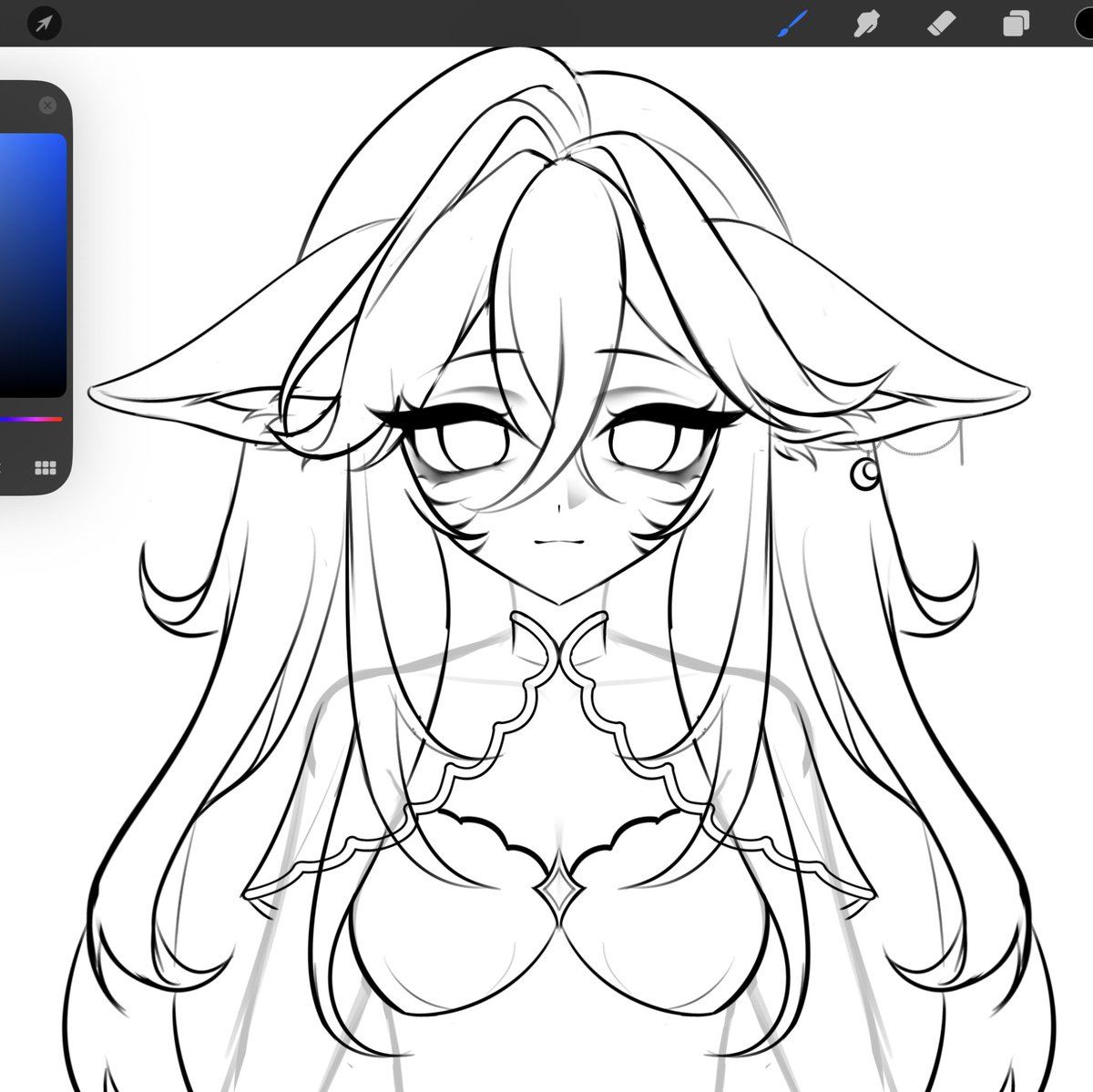 baxilchhh's tweet photo. WIP 🌙

#smallartist #artmoots #vtuber https://t.co/orM6UeFB51