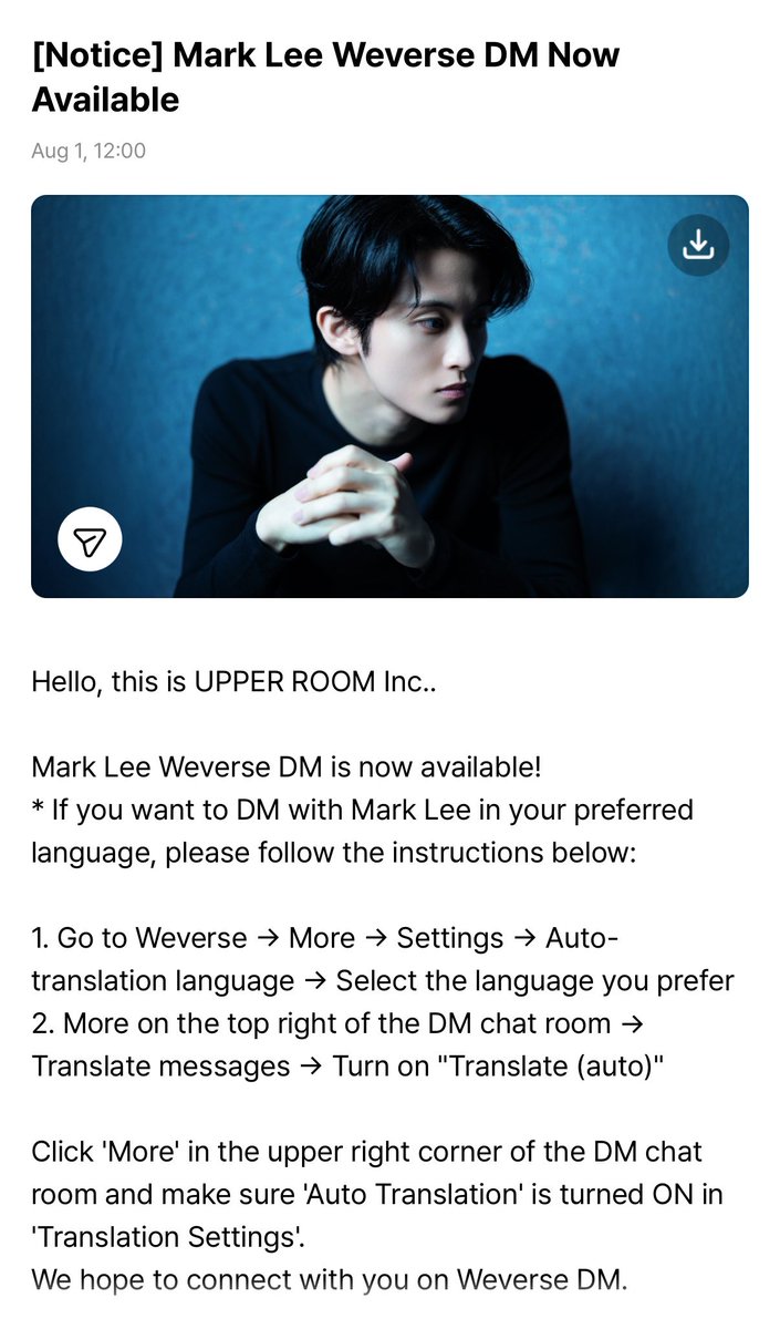 merlynsie's tweet photo. weverse dm ของมาร์คลีสมัครได้แล้ว!

ข้อความต้อนรับของม้าคน่ารักมาก ㅠㅠ
“คงจะได้เจอกันที่นี่บ่อยๆเลย🥹 เย้”

ทุกคนไปสมัครกันด่วนๆๆๆ <33 https://t.co/FGf5a3FiAQ