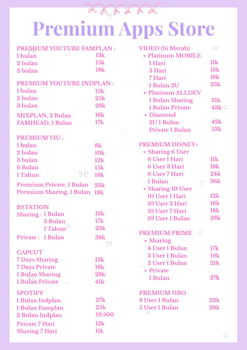 izzy4xl's tweet photo. WTB WTS PREMIUM APPS՞⋆¸*ೃ ! 💌
siang moots aku ready apk premium ni yg tertarik dn berminat bs langsung dm yah https://t.co/aVpzLpUzuq