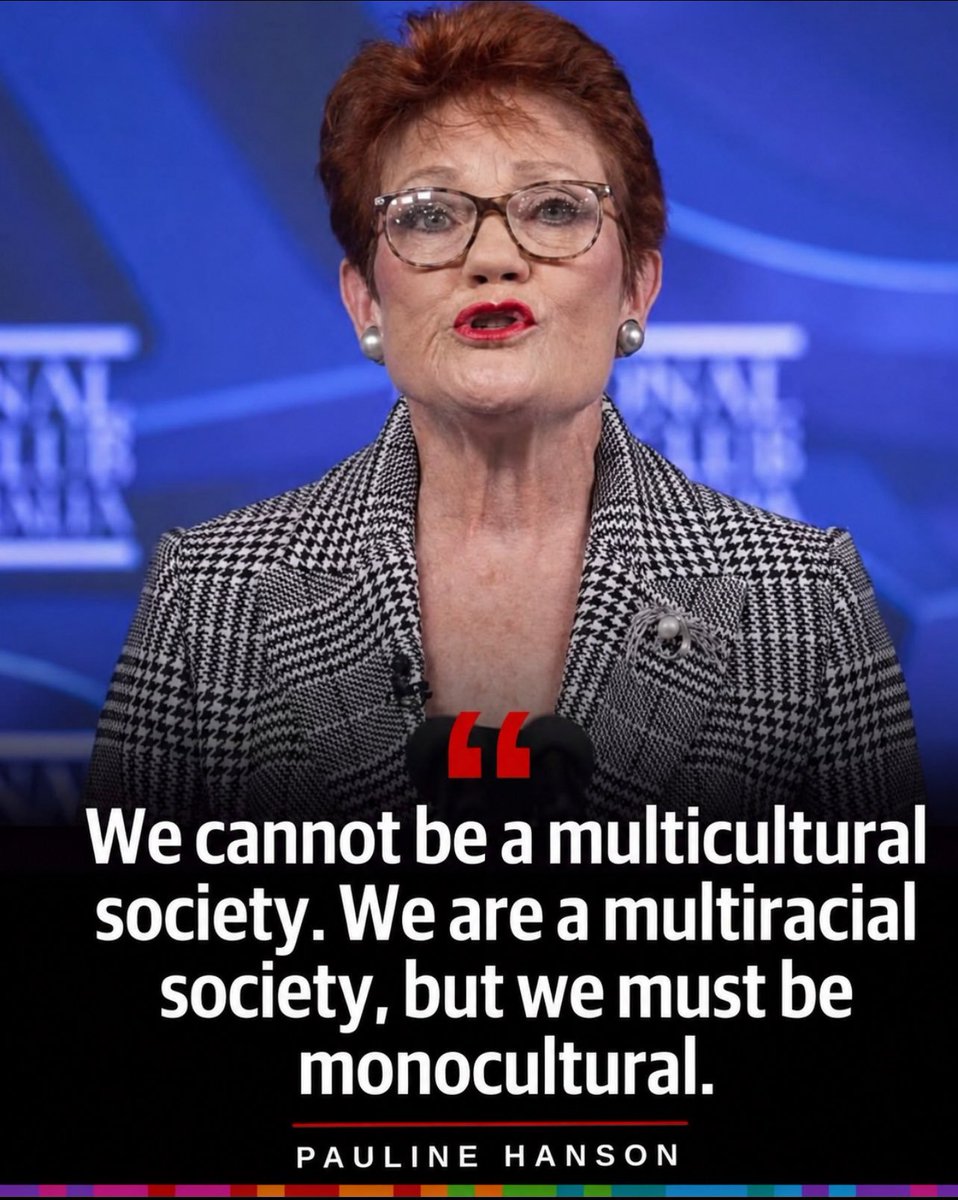 OneNationPay's tweet photo. We must have one Australian culture: cohesive and with strong shared values. For too long, political, bureaucratic and media elites have tolerated, and often encouraged, some communities to live separate lives with separate values. https://t.co/gkqvqsFslE
