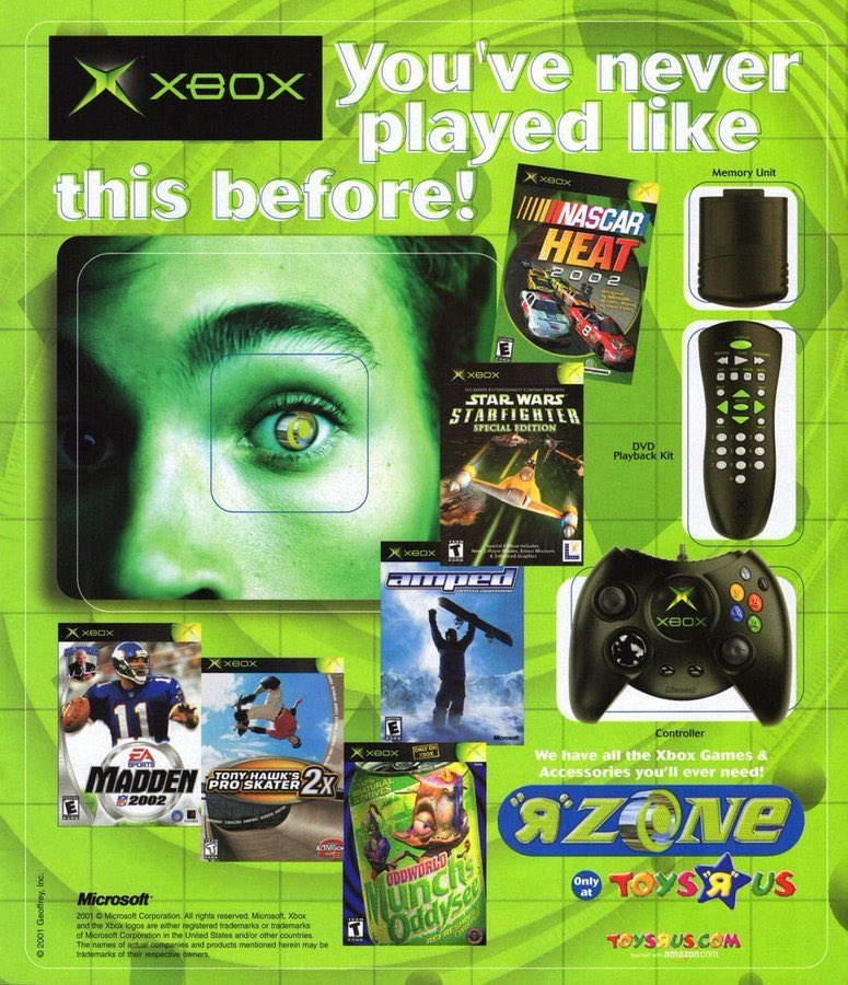 NostalgiaFolder's tweet photo. Toys "R" Us ad (2001) https://t.co/vkJNkvZDNe