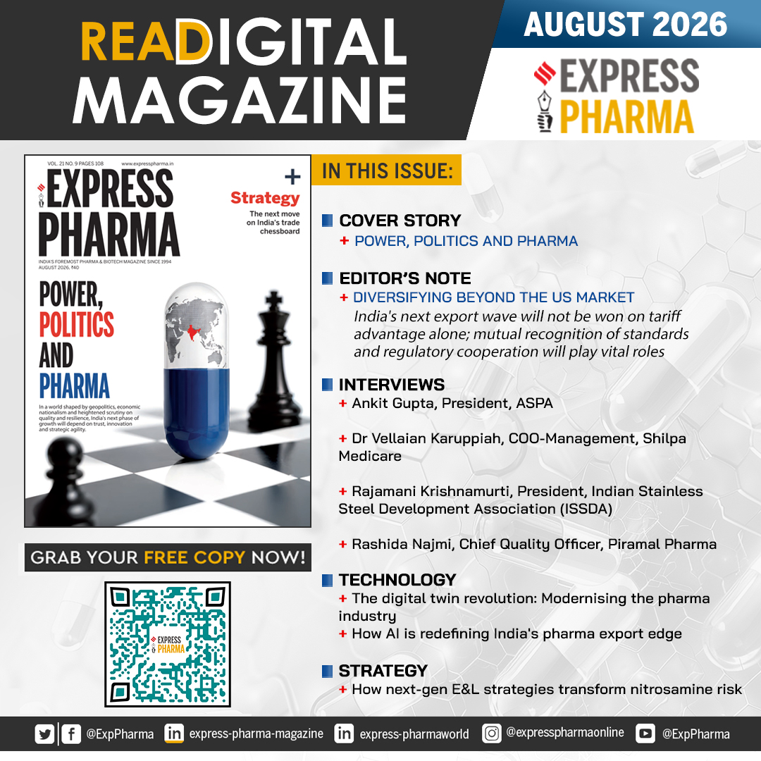 ExpPharma's tweet photo. #DigitalIssue of #ExpressPharma August 2026 ~ Power, Politics And Pharma is out and available online at https://t.co/zXfz15sQAj

Grab your FREE copy of #DigitalMagazine now! 

@Viveka_Roy @LNair23 @rbhatkal @ashishrampure @Kalsomekals https://t.co/EOvWxPA5Cx