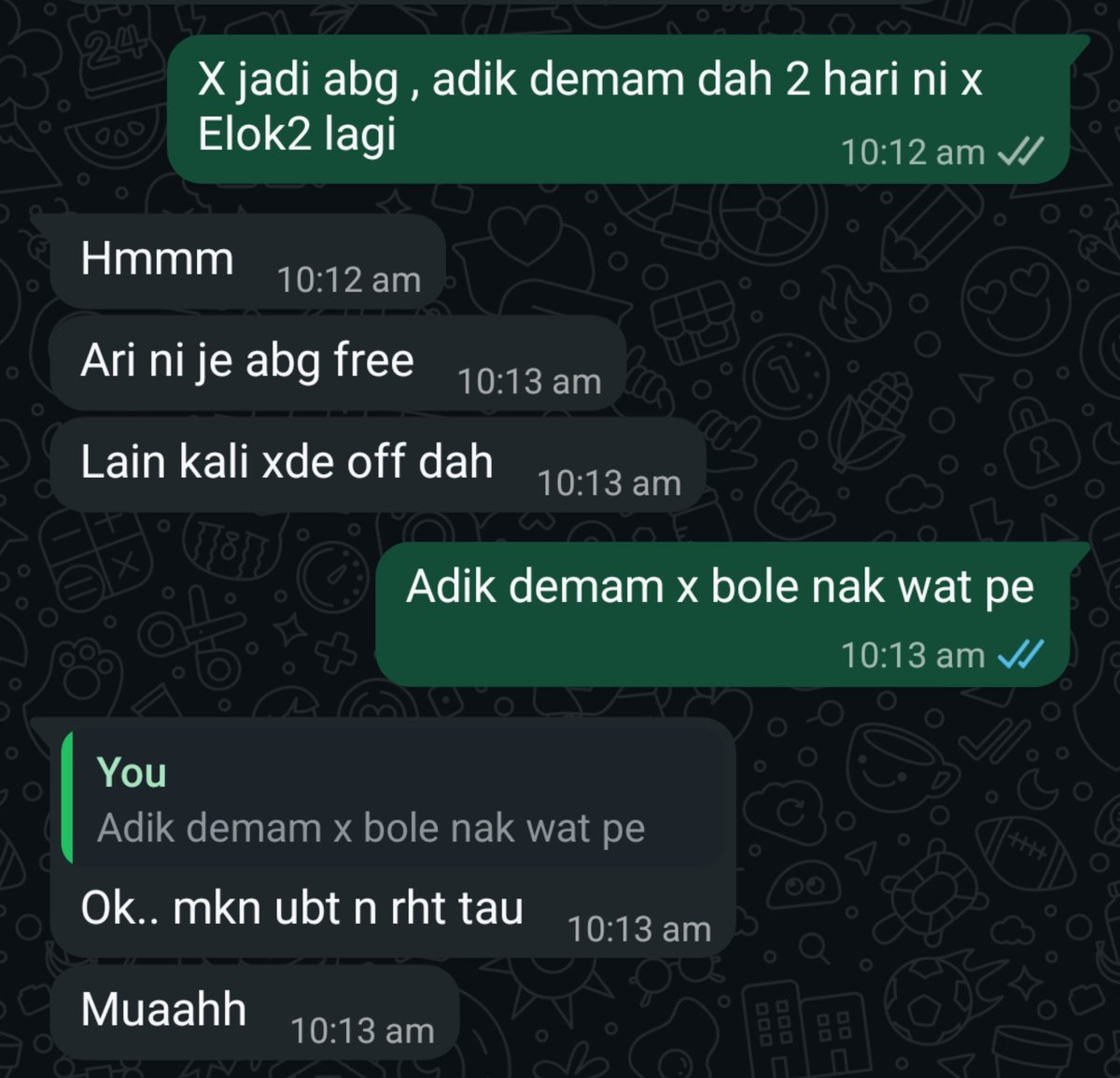 bebenang93's tweet photo. Abg komando dgn abg polis beza betul bila bgi tau dua2 yg kita ni x sihat https://t.co/RoMdnR9agr