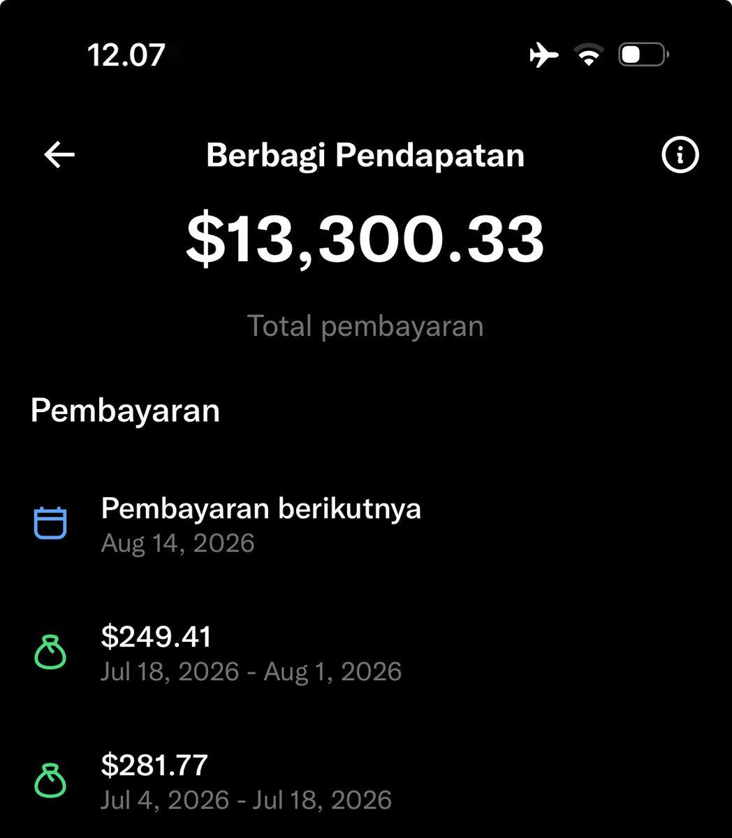 diora_anr's tweet photo. Tolong di NOTE : bukan niat untuk pamer !!
In this economy elonfi atau x banyak merubah hidup aku sih… 

awalnya bikin akun x cuma niat nyari info airdrop dan wl di ordinals pas 2023..
tapi makin ke sini x bisa ngasilin dari banyak cara kemarin BA: endless, kaito, bahkan kemarin ada sempet nawarin suruh promo token ( walaupun gak gua ambil akhirnya )

dan mungkin sekarang jadi tambahan side income aku juga.. 

ngebangun social media x menurut ku worth it sih . 
Terlebih jadi content creator di x ngga perlu modal harus ribet edit video, punya kamera bagus, setup pc yang memadai. 

Kalau liat beberapa yang BME , semua orang yang memulai dari 2023 pasti mengalami bme.. 

fokus dulu aja nyari audience jangan pengen buru-buru menghasilkan ..

Semua pasti ada prosesnya kok..
Kunci utama tetap konsisten… semangat guys…