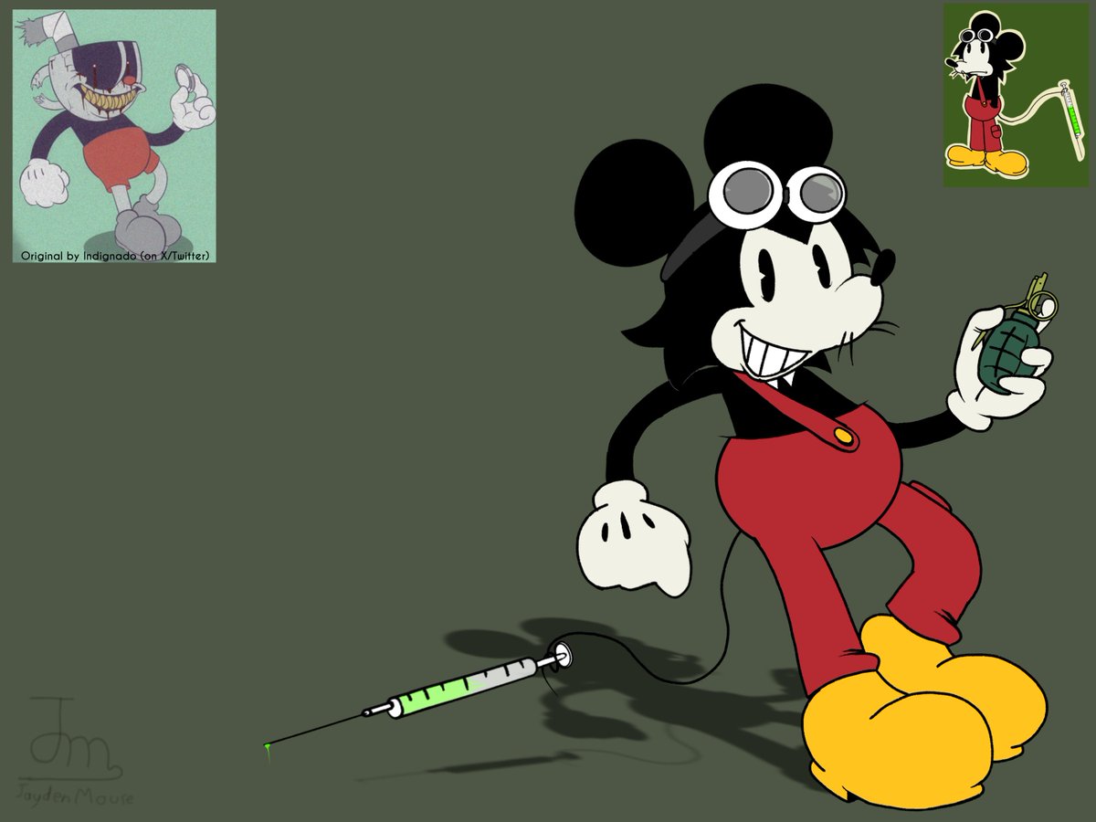 MrMouseAVI575's tweet photo. I like the Cuphead X's pose here because it looks cool. So I make my Mouse.avi retake do the exact pose. (no it's not traced I swear)
#mouseavi #MickeyMouse #Creepypasta https://t.co/ihIZ4k47lf