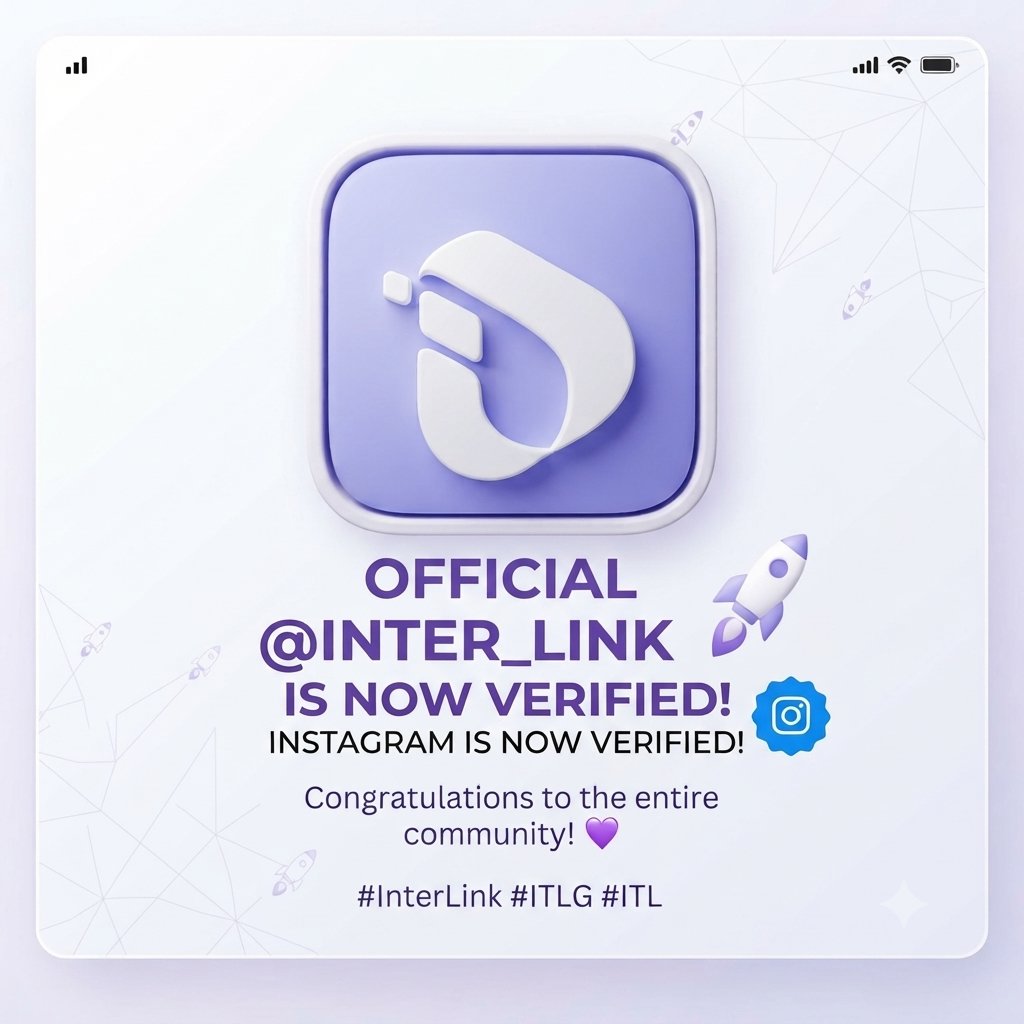titud4009's tweet photo. Another milestone unlocked. 🚀

The official @inter_link Instagram account is now verified, making it easier for everyone to follow authentic news and ecosystem updates.

Congratulations to the entire community! 💜

#InterLink #ITLG #ITL https://t.co/jU53MhJN2X