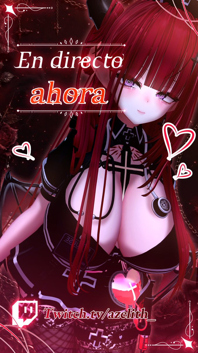 Azelith_VT's tweet photo. ¡Estoy en directo ahora mismo, mis amores! 

Vengan todos a adorarme~ 

https://t.co/fBLYbxdT8y

#vtuber #vrchat #Milltina3D #VTuberES https://t.co/VXTtEYLoou
