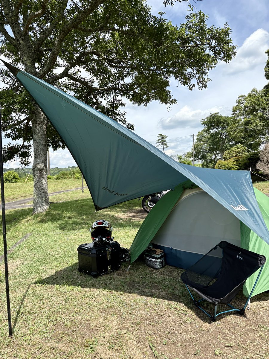 fmkcy1's tweet photo. 猛暑日に大分県までキャンプツー⛺️
下界よりは涼しいです。 https://t.co/qvBtu4cxMJ