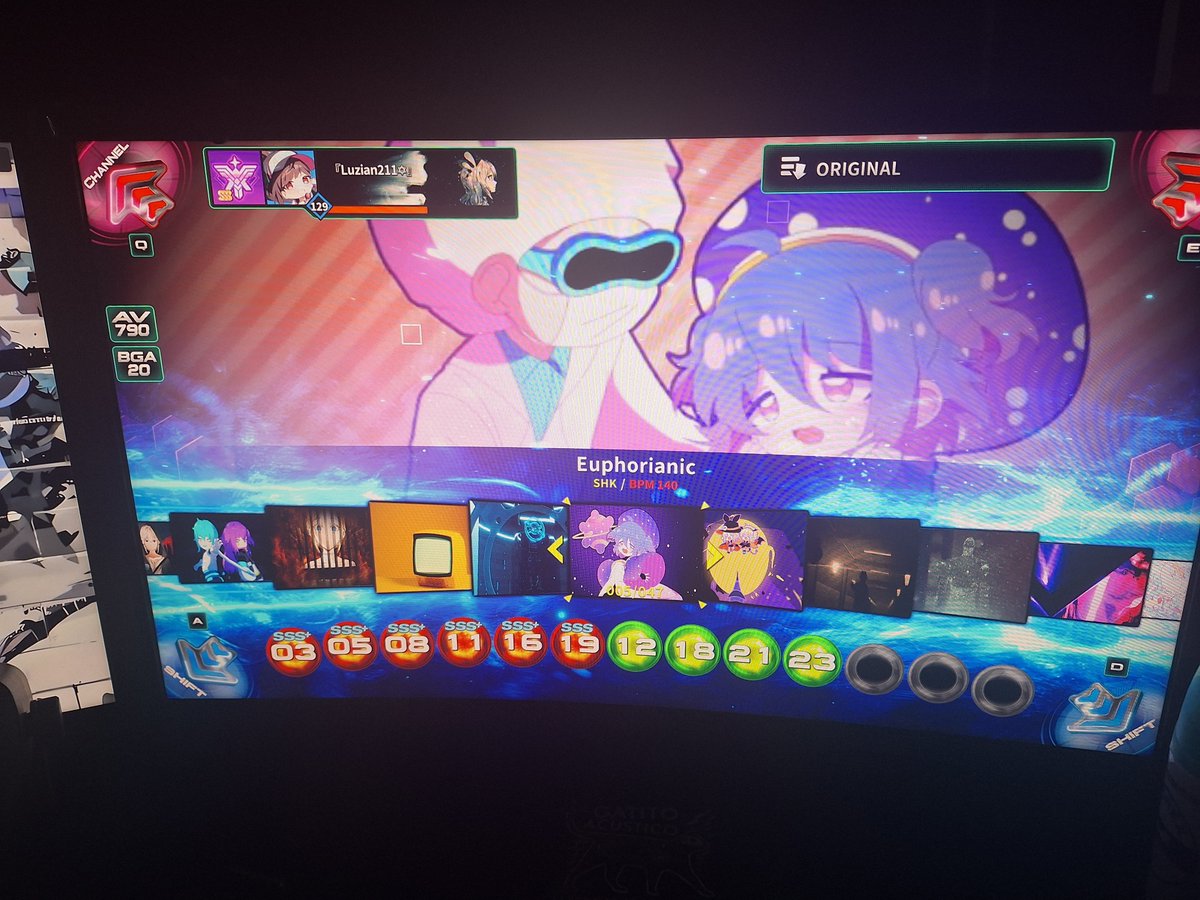 Luzian211's tweet photo. Ando retomando vicios con la #PumpItUp que en este caso es la Rise para PC y como que no me van tan mal... se nota que me gusta mucho la canción? https://t.co/AEJbN7yzum