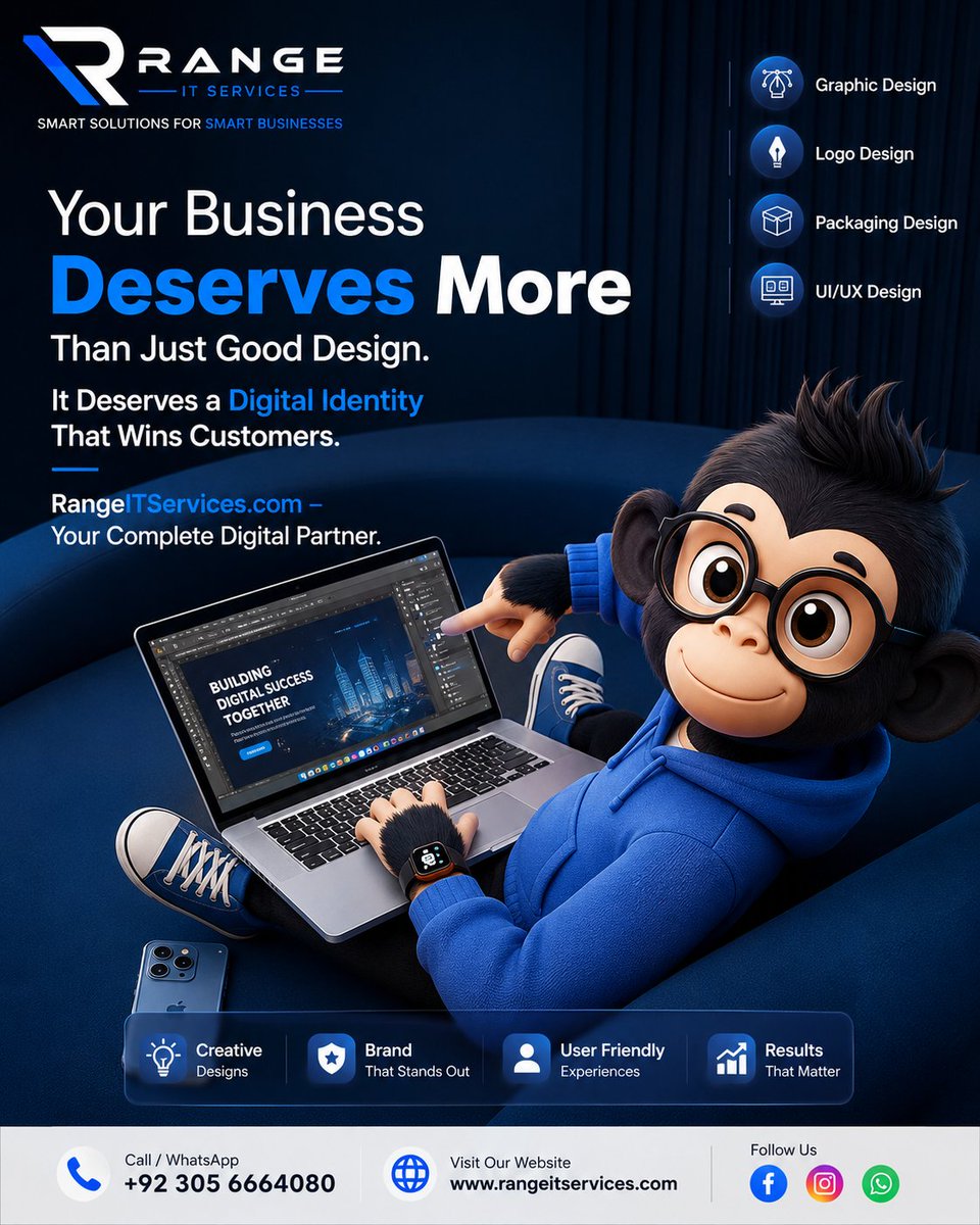 rangeempire's tweet photo. Design isn't decoration.

It's your business identity.

#RangeEmpire #RangeIT #GraphicDesign #Branding #BusinessGrowth #Design #Marketing #Creative https://t.co/LiPAwqEqwt