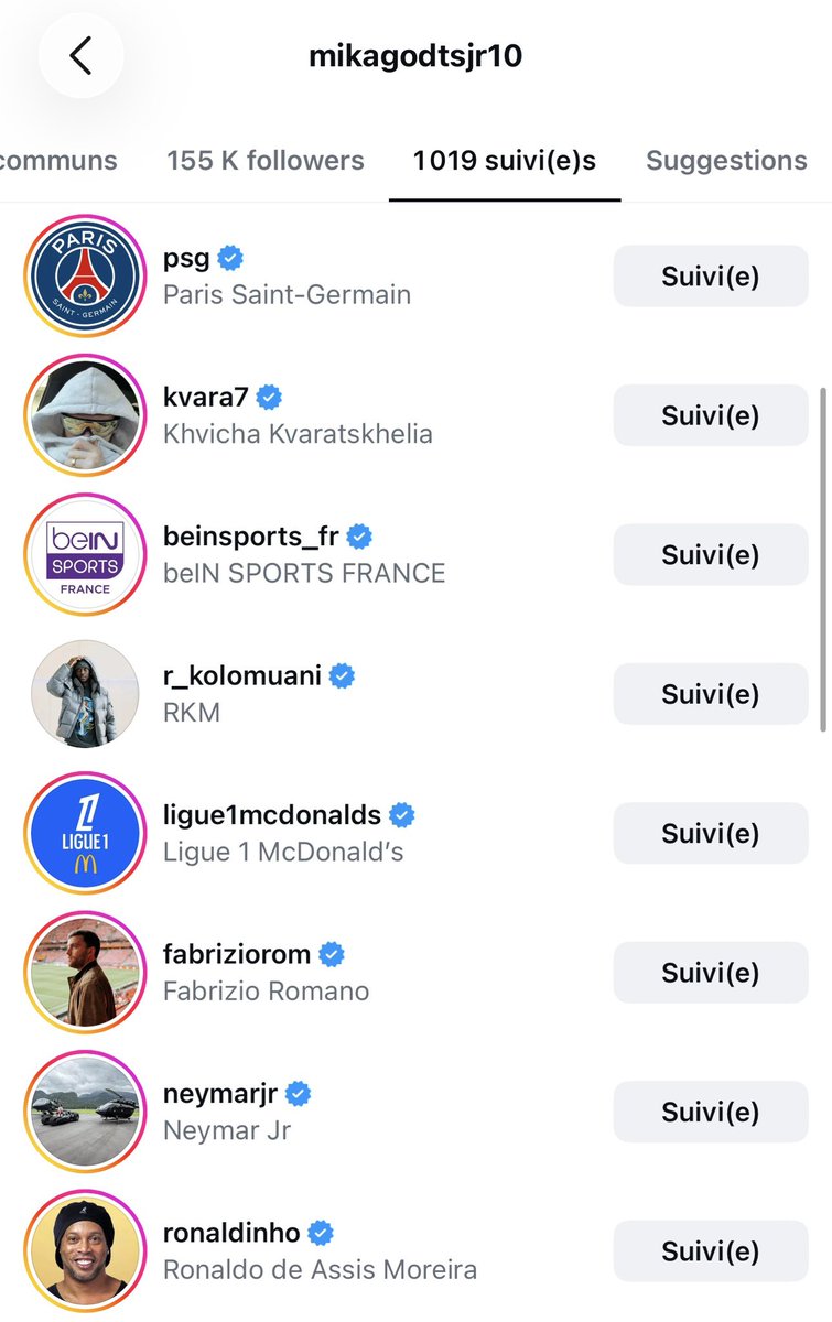 LMDPSG's tweet photo. 📱 Les premières rumeurs à peine sorties et Mika Godts suit déjà les comptes de la Ligue 1 et du PSG sur Instagram 😅❤️💙 https://t.co/Tv8PKv1xrL