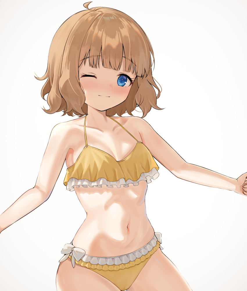 toneriko183's tweet photo. ポンチョoffの水着桃子ちゃん！
夏ですね
#ミリシタ https://t.co/mkdDT5SKY6