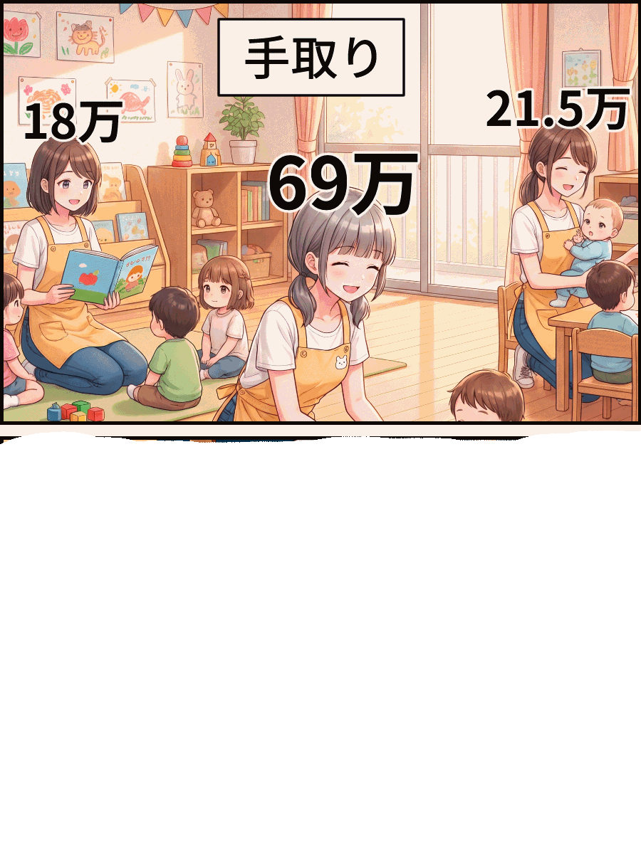zeppei_'s tweet photo. 保育士20年目の手取り。 https://t.co/MW76lhtXNJ